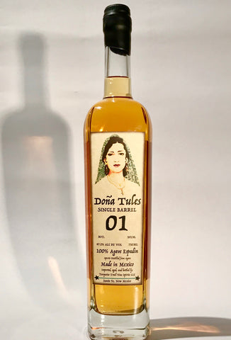 Doña Tules Single Barrel Anejo Mezcal by For Sipping Only. The Finest Aged 100% Agave Spirits from Tiny Traditional Producers Throughout Mexico.
